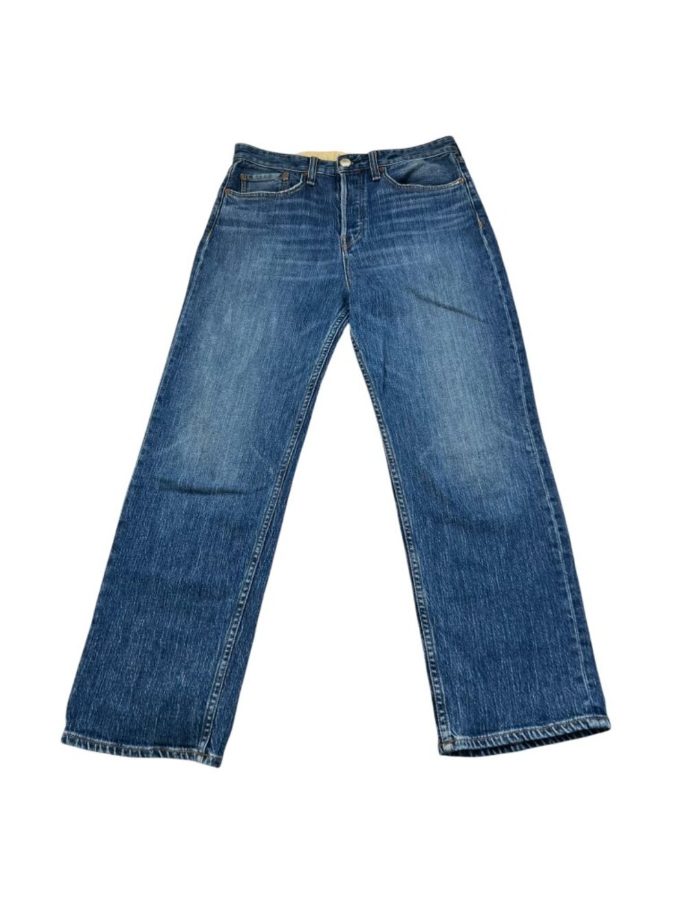 Rag & Bone Maya High-Rise Ankle Straight Jeans Button Fly Size 28